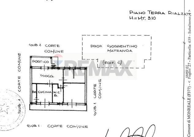 Pianta 2D - Semi-detached house Via Paratore
 
9/B, Monreale - floor plans 1