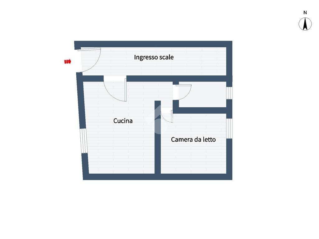Two-room apartment Via Martiri della Liberazione, Diano Castello - floor plans 1