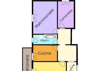 Planimetria - Trilocale via Faliero Vezzani, 42, Genova (zona Sampierdarena) - foto 11