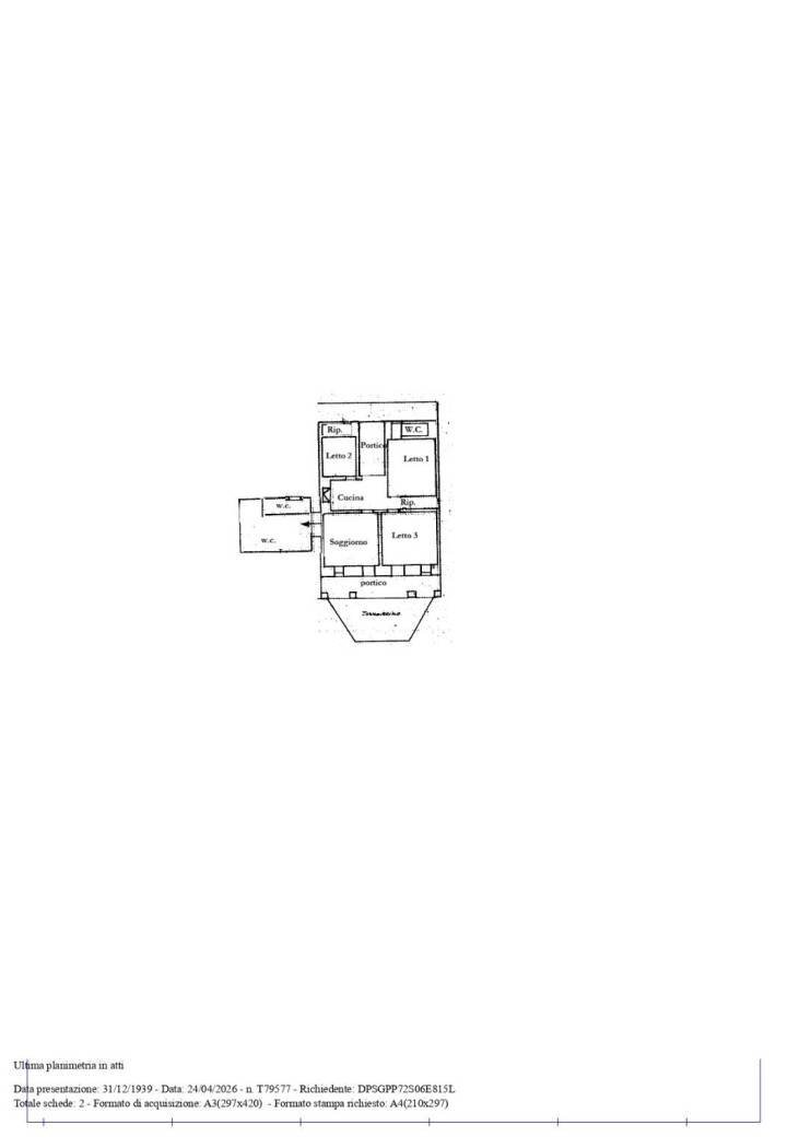 Villa via Lungomare, Racale - planimetria 1