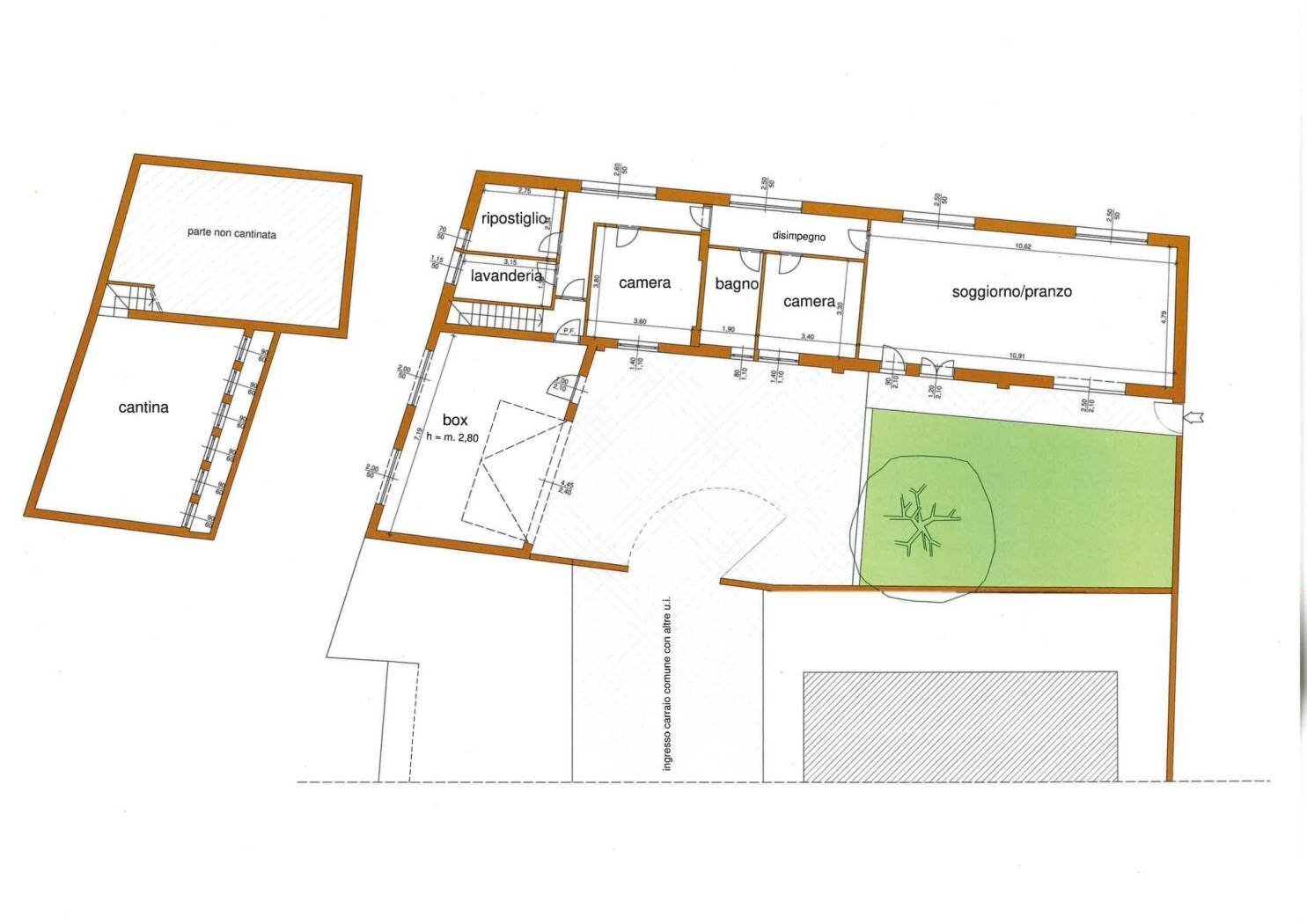 Villa via Roma, 65, Cardano al Campo - floor plans 1