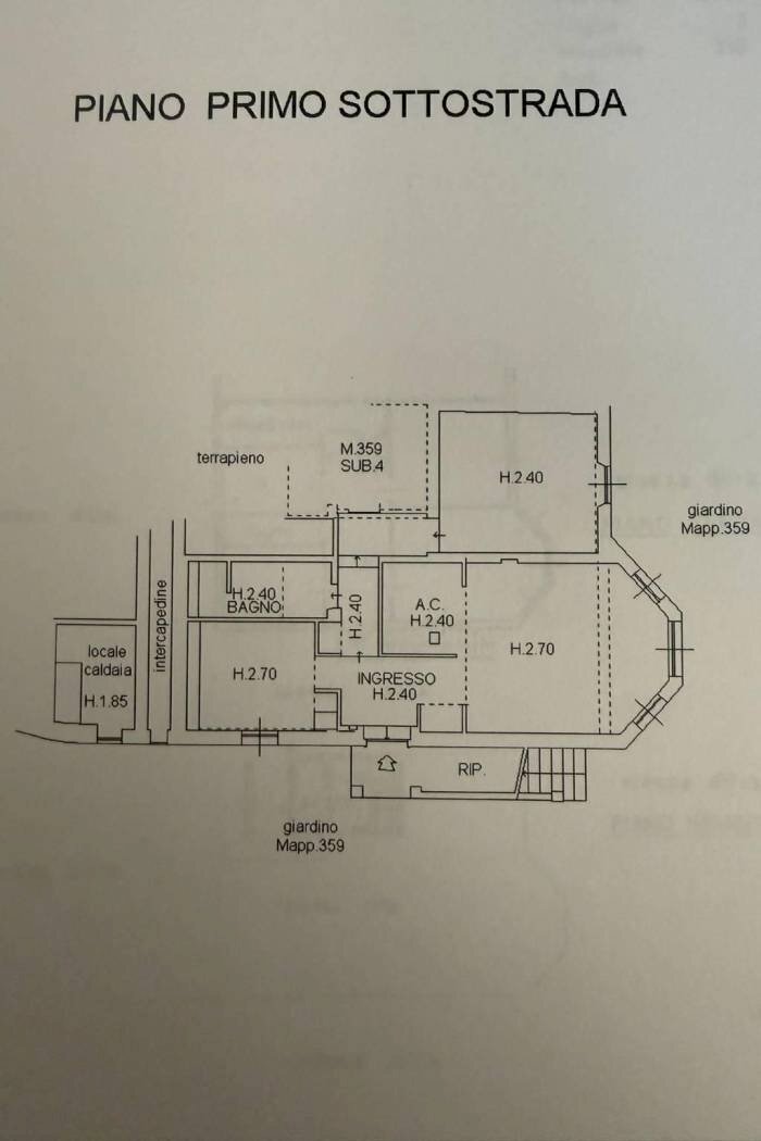 Villa via Monte Baldo, frazione Quinto Al Mare, Genova - planimetria 1