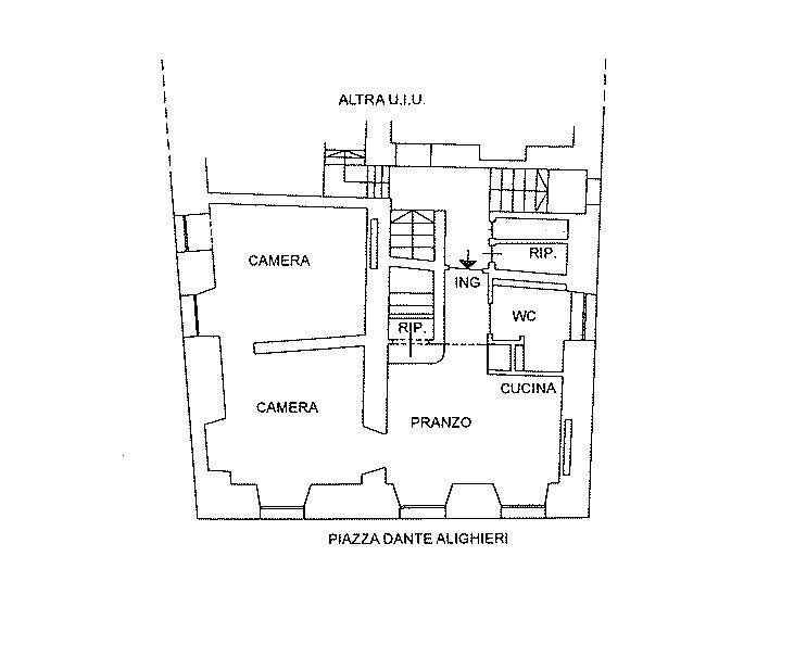 Foto 20 - Three-room apartment Piazza Dante Alighieri, Bordighera - floor plans 1