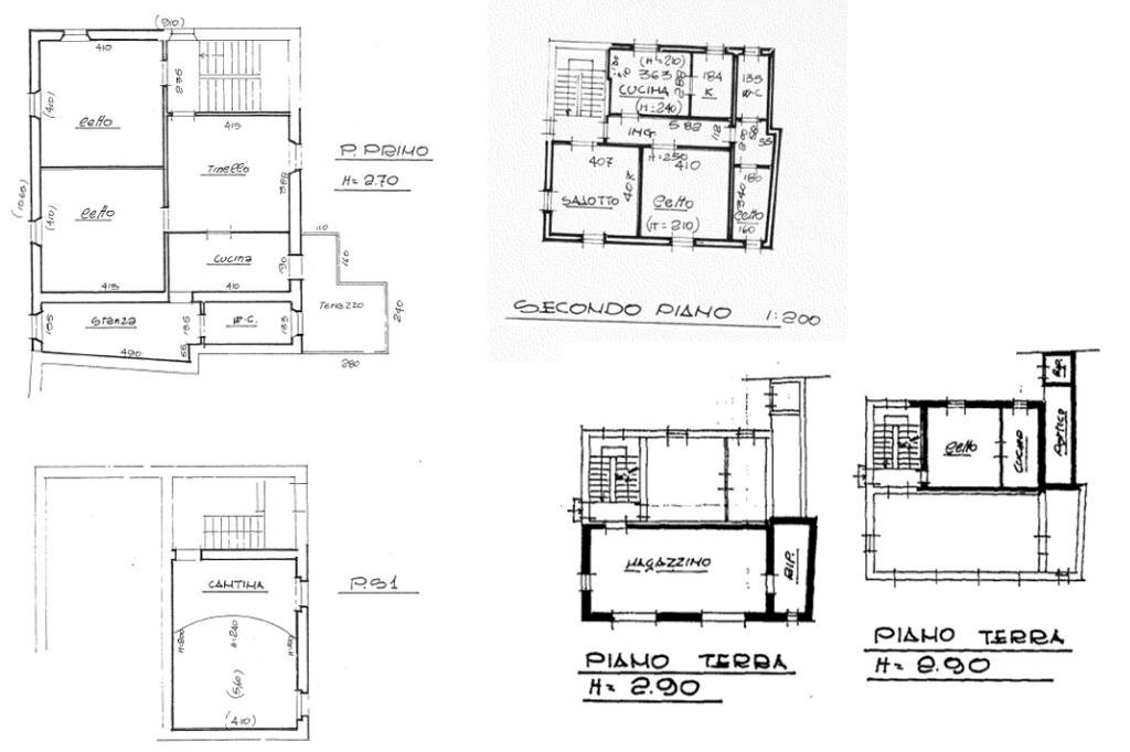 Casa semi indipendente Via Antonio Gramsci, Marano sul Panaro - planimetria 1