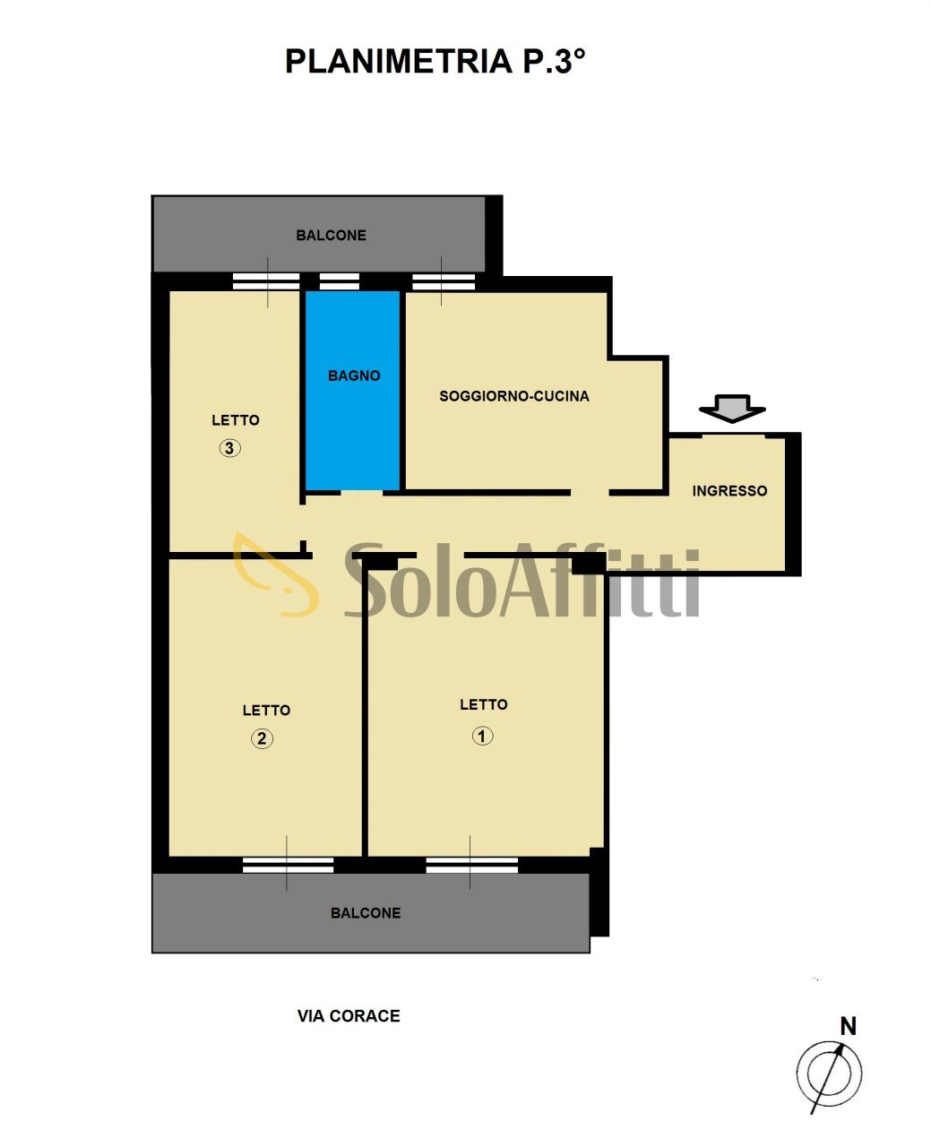 planimetria - Terreno non edificabile Catanzaro - planimetria 1