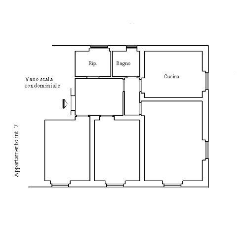1 - Apartment at auction Via Carnia 57/8, Genova (neighborhood Rivarolo) - floor plans 1