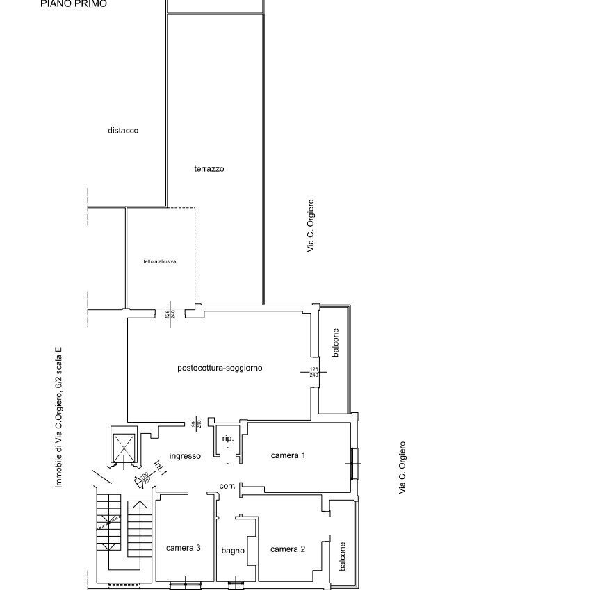 1 - Apartment at auction Via Carlo Orgiero 6/1, Genova (neighborhood Sampierdarena) - floor plans 1