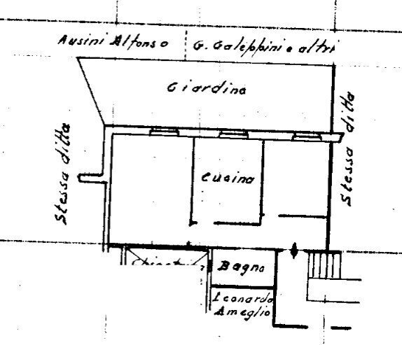 1 - Four-room apartment at auction Via Ventotene 27/4, Genova (neighborhood Lagaccio) - floor plans 1