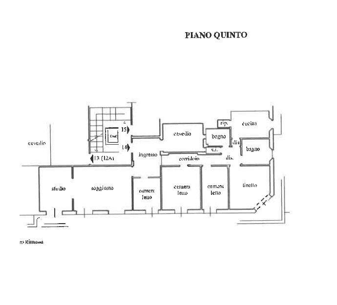 1 - Apartment at auction Via Alessandro Rimassa 66/14, Genova (neighborhood Foce) - floor plans 1