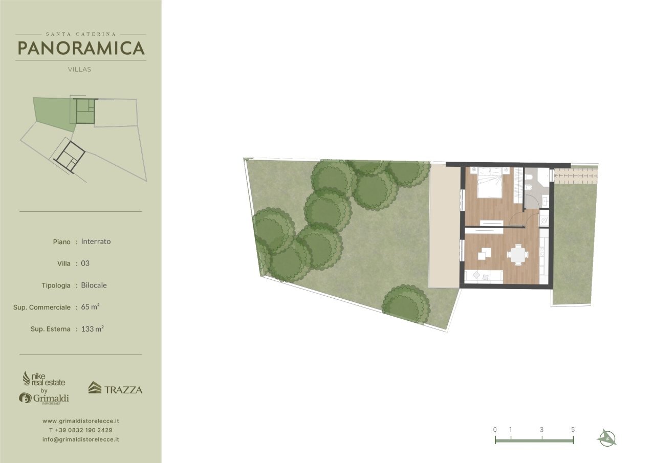 PANORAMICA VILLA SANTA CATERINA - VILLA 3_page-000 - Terraced Villa Strada Santa Caterina 172, Nardò - floor plans 1