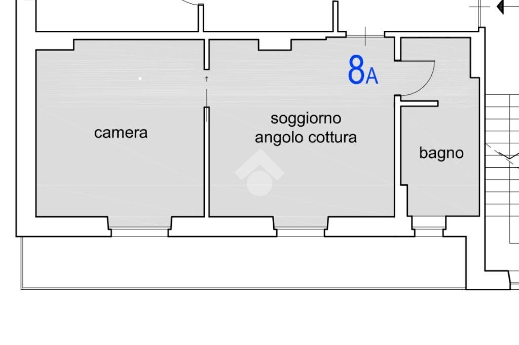 Two-room apartment Via C. Battisti, Rivoli - floor plans 1
