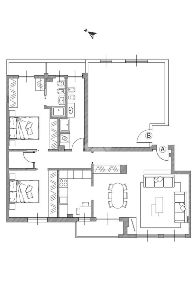 Appartamento Via Giuseppe Ripamonti, Milano (zona Ticinese) - planimetria 1