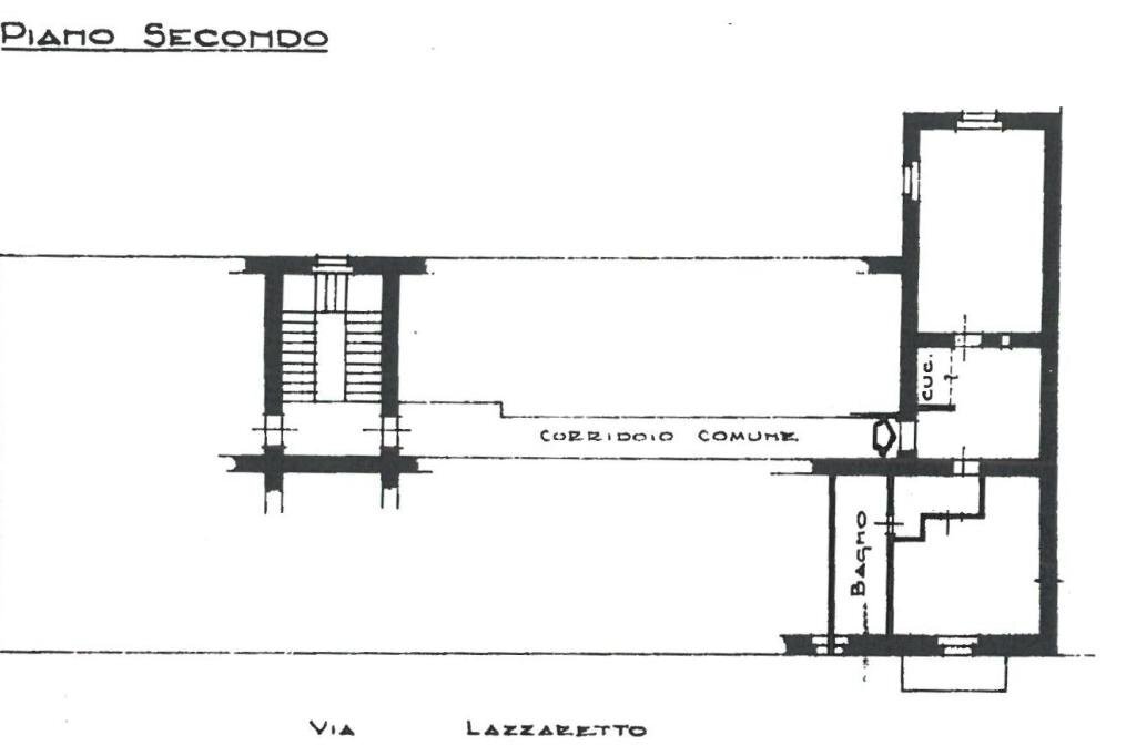 Three-room apartment Via lazzaretto, Milano (neighborhood Centrale) - floor plans 1