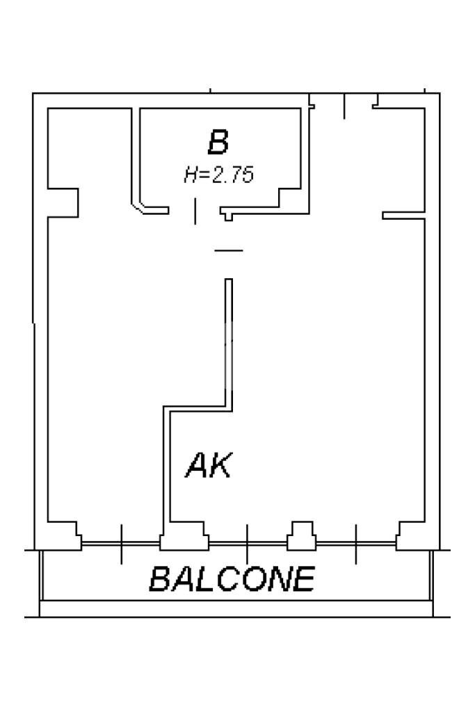 Bilocale Via Luigi Federico Menabrea, Milano - planimetria 1