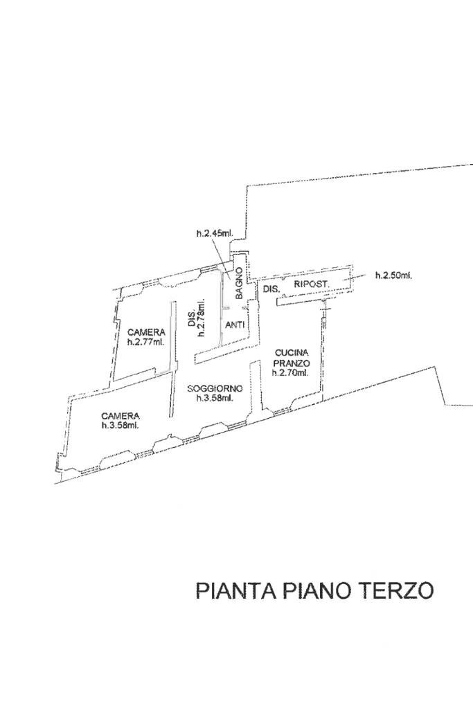 Appartamento Via Tartagni Marvelli, Dovadola - planimetria 1