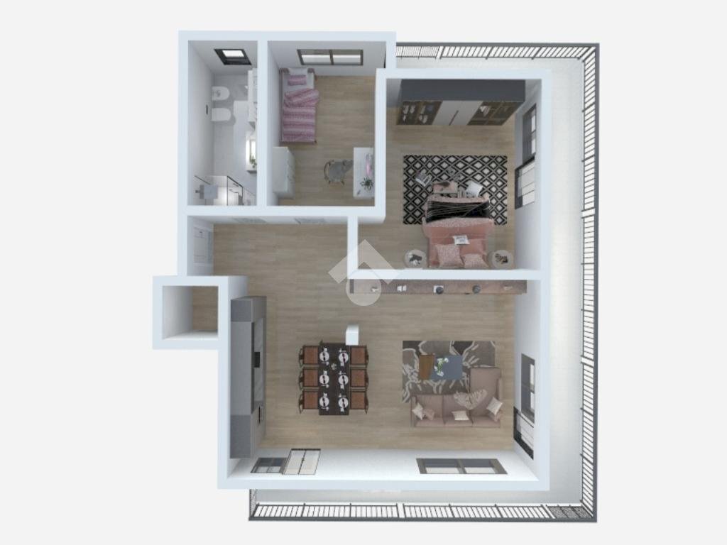 Three-room apartment Via pietro amateis, Santena - floor plans 1