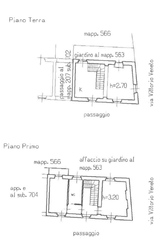 Three-room apartment via Vittorio Veneto, Settimo Milanese - floor plans 1