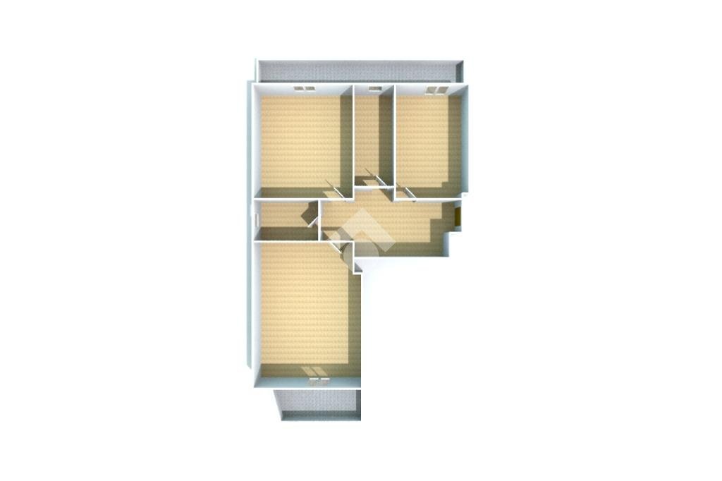 Three-room apartment Piazza Alessandro Zoppa, Canelli - floor plans 1