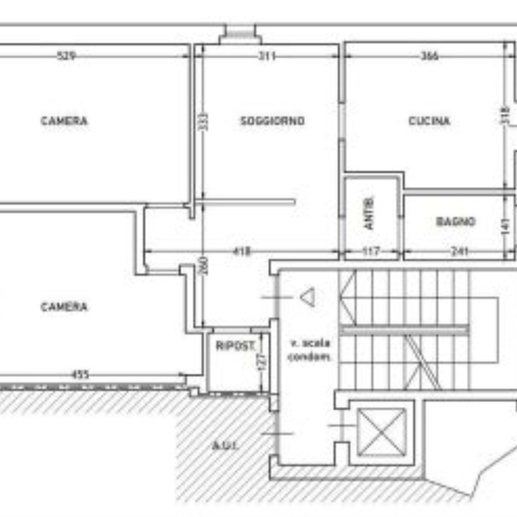 Four-room apartment Largo Argentera, 12, Borgo San Dalmazzo - floor plans 1