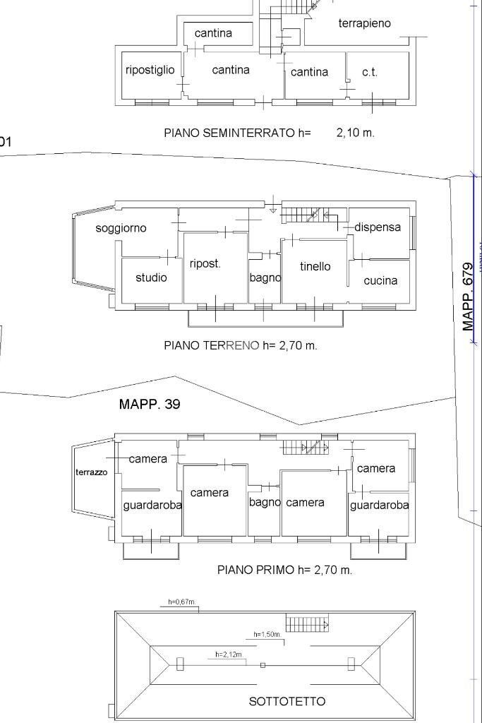 Independent house Frazione Oro, Valdilana - floor plans 1
