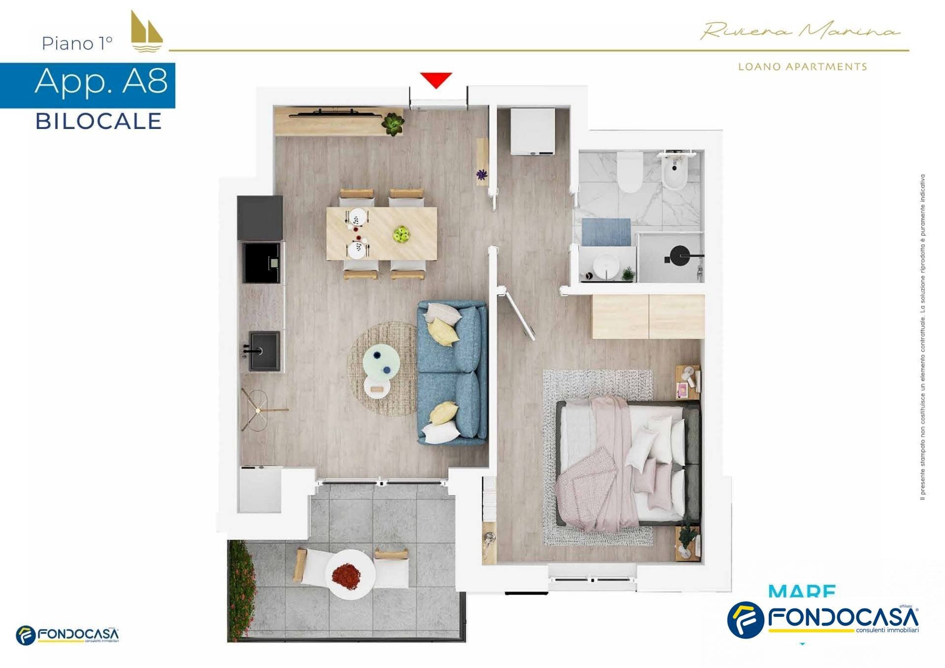 Foto 1 - Two-room apartment Via Aurelia
 
23, Loano - photo 1