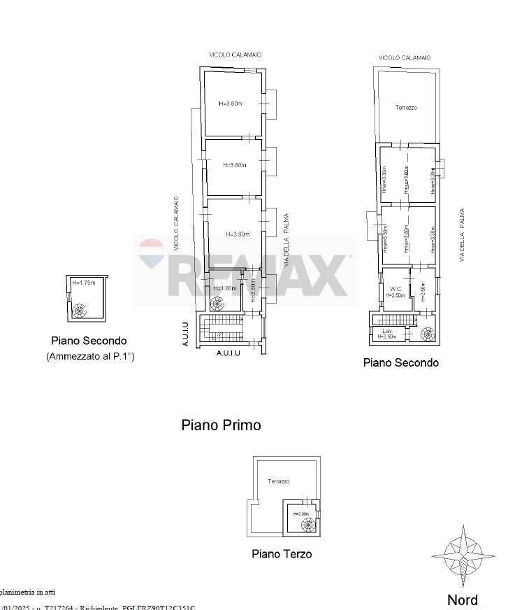 Pianta 2D - Casa semi indipendente Via Della Palma
 
60, Catania - planimetria 1
