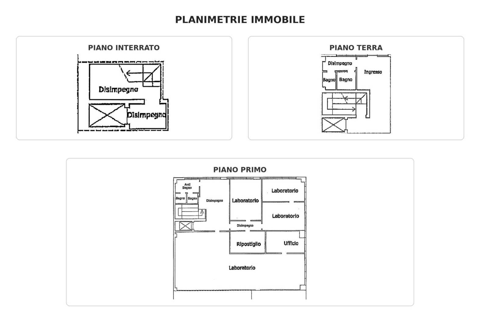 Office strada Statale Ticinese, Borgo Ticino - floor plans 1
