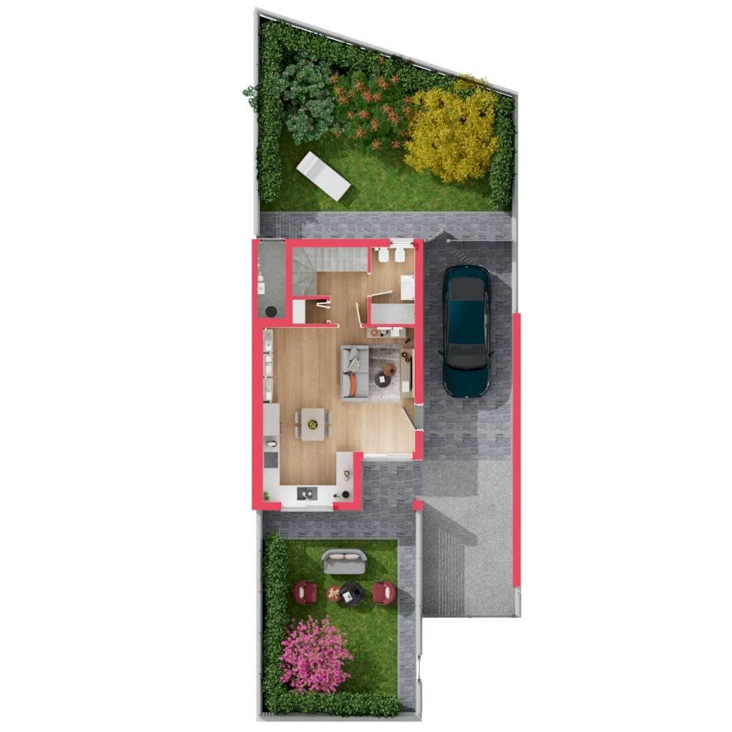 Terraced Villa strada Genova, 93, Moncalieri - floor plans 1
