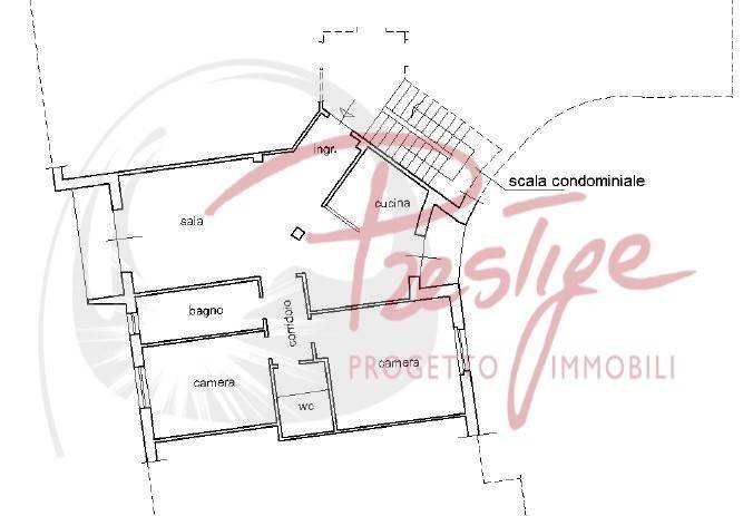 Four-room apartment via Bragarina, La Spezia - floor plans 1