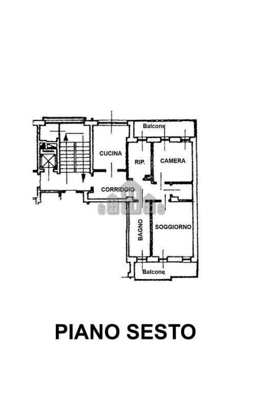 Three-room apartment corso Vercelli, 72, Ivrea - floor plans 1