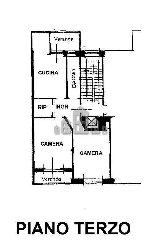 Trilocale corso Enrico De Nicola, 58, Torino (zona Crocetta) - planimetria 1