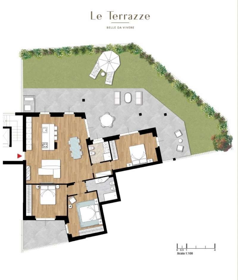 b2-2 - Appartamento via Po, San Mauro Torinese - planimetria 1