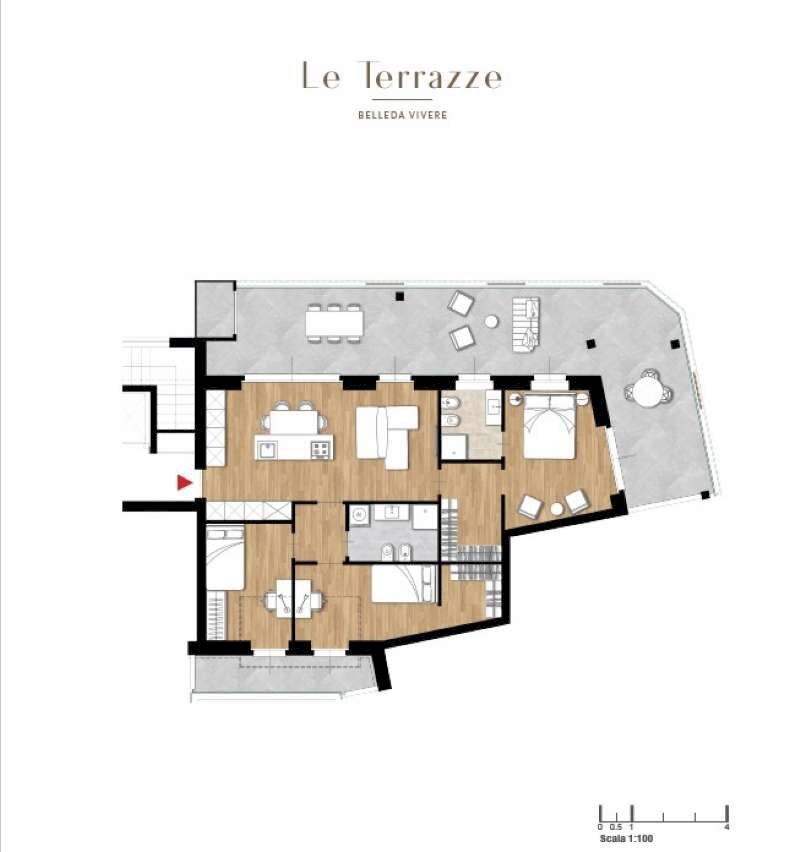 b10 - Attico via Po, San Mauro Torinese - planimetria 1