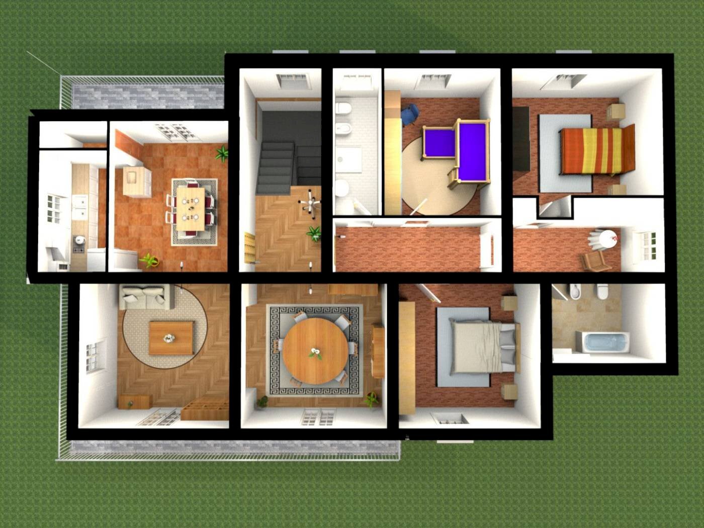 Villa via 8 Marzo, 1, Acquapendente - floor plans 1