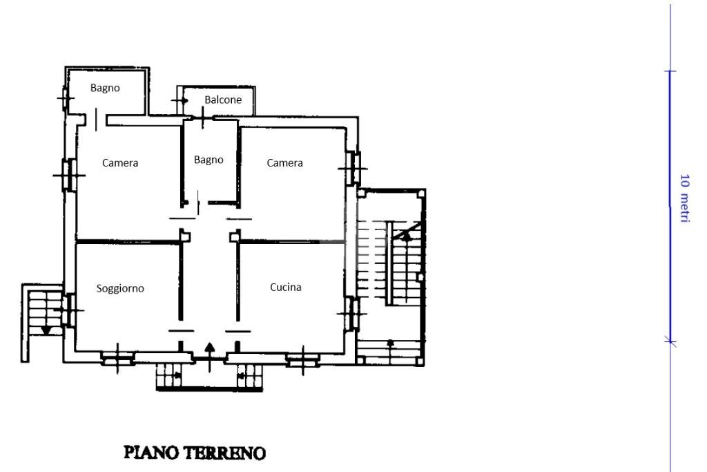 Four-room apartment Via Mathi, Cafasse - floor plans 1