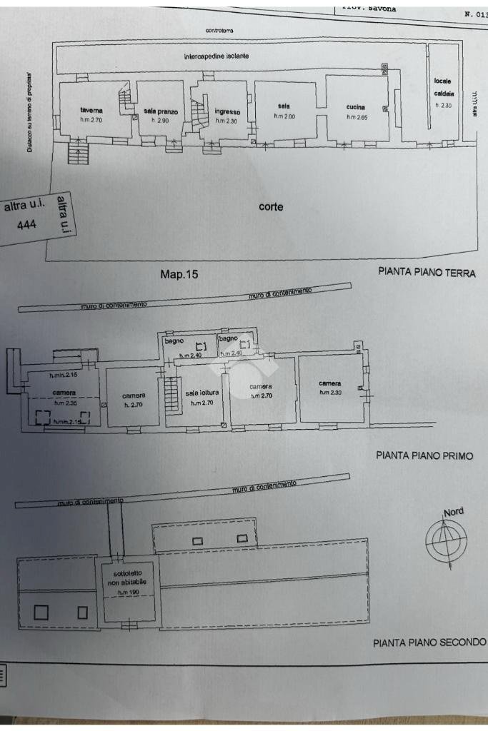 Rustico Località Orco Feglino, Finale Ligure - planimetria 1