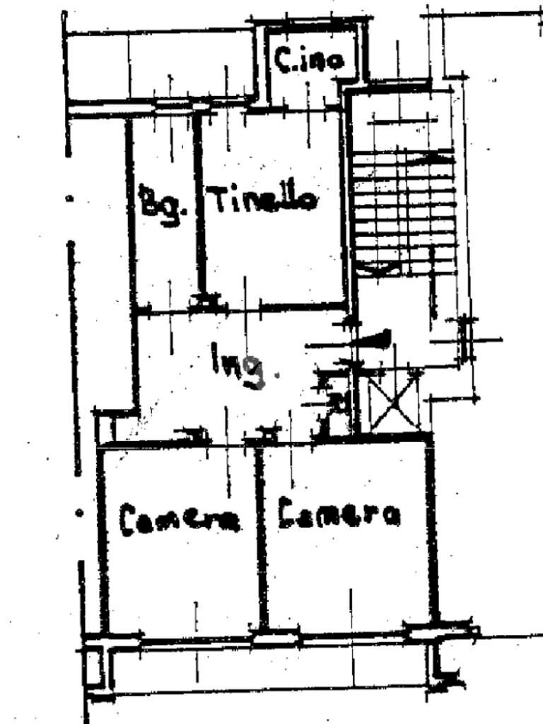 Three-room apartment Via alessandro manzoni, Collegno - floor plans 1
