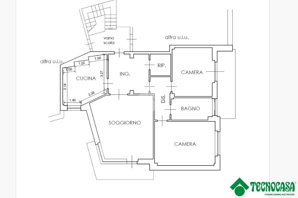 Quadrilocale Via Martiri della Libertà, San Mauro Torinese - planimetria 1