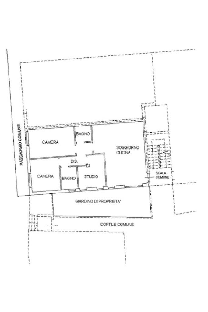 Four-room apartment Via dei Badilanti, Corbetta - floor plans 1