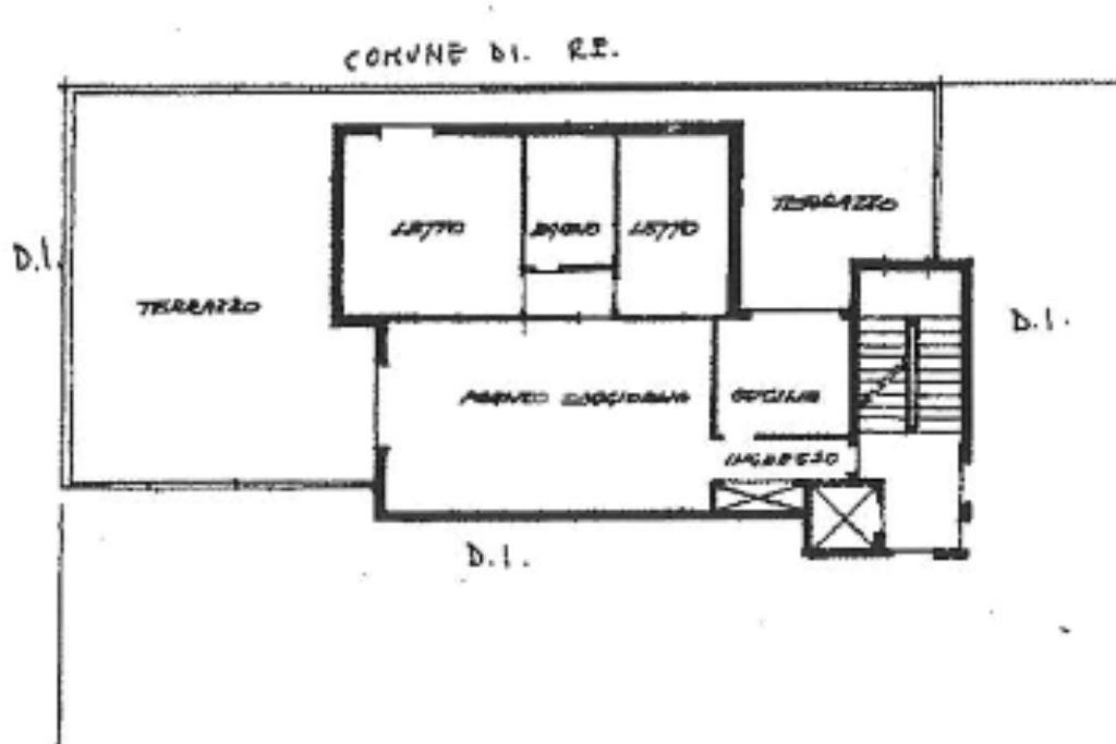 Quadrilocale Via Sant'Ambrogio, Reggio nell'Emilia - planimetria 1