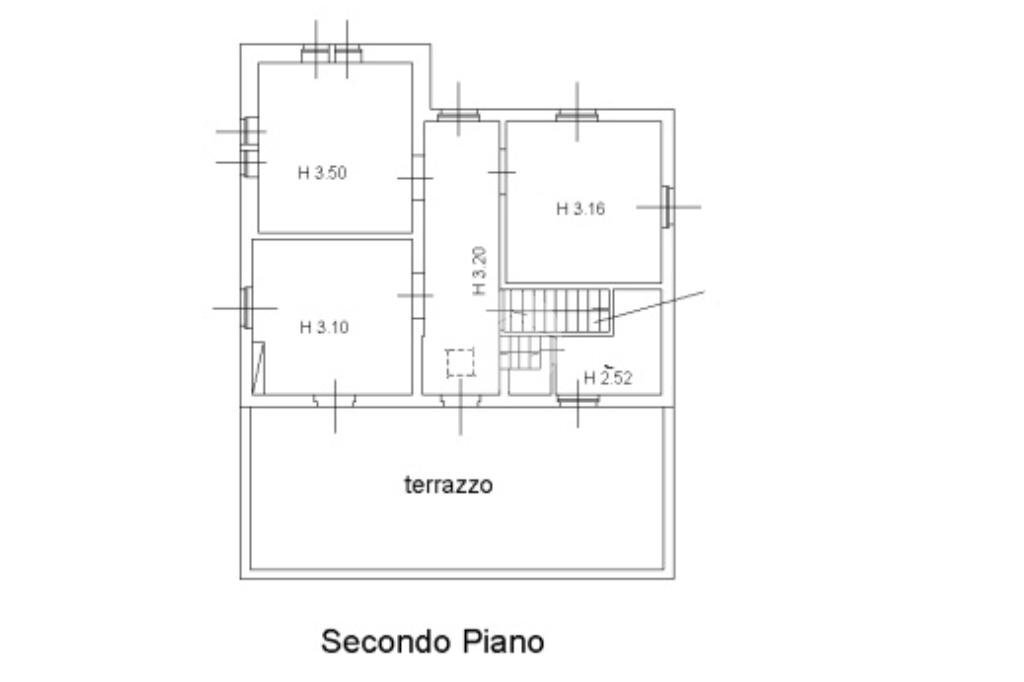 Three-room apartment Via Roma, Langhirano - floor plans 1