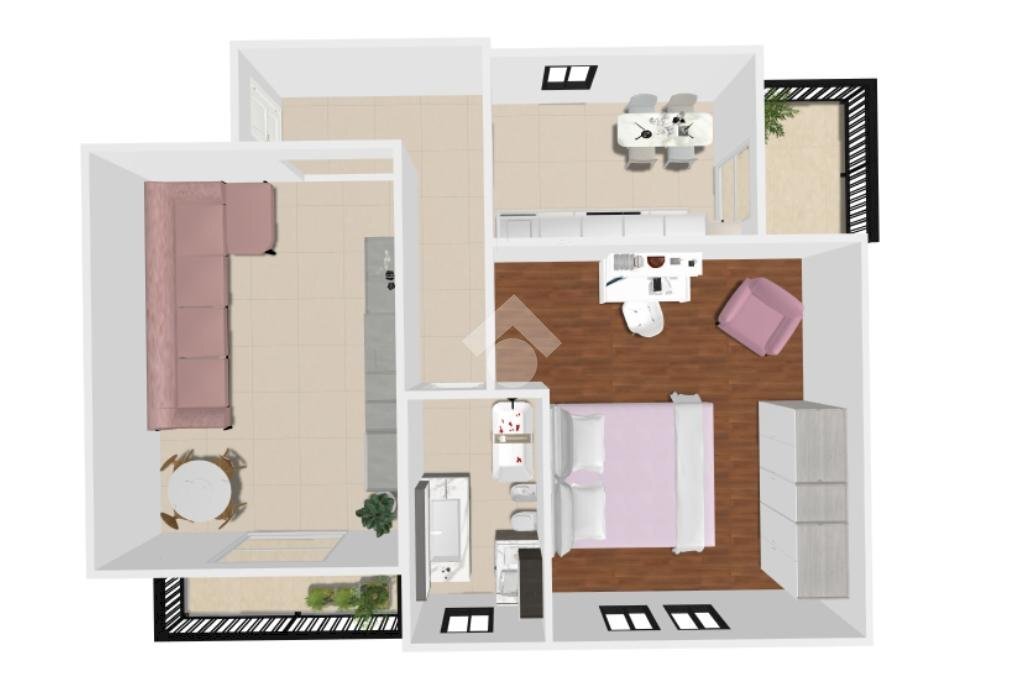 Bilocale Viale veneto, Cusano Milanino - planimetria 1