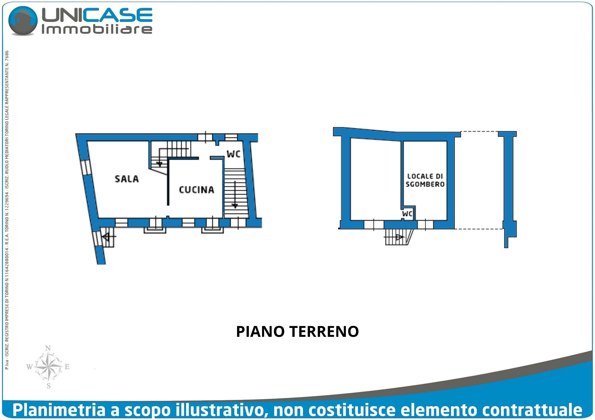 Porzione di casa via Umberto I, 25, Bricherasio - planimetria 1