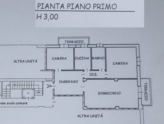 Three-room apartment Via Molinelli, 11, Bologna (neighborhood Murri) - floor plans 1