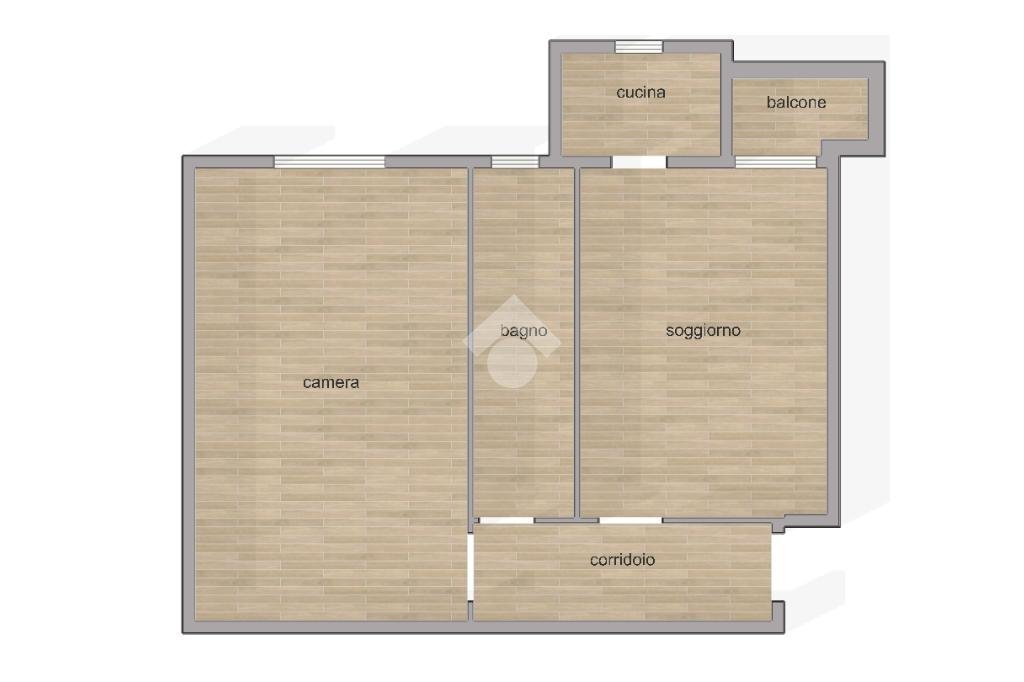 Two-room apartment Via Monte Velino, Milano - floor plans 1