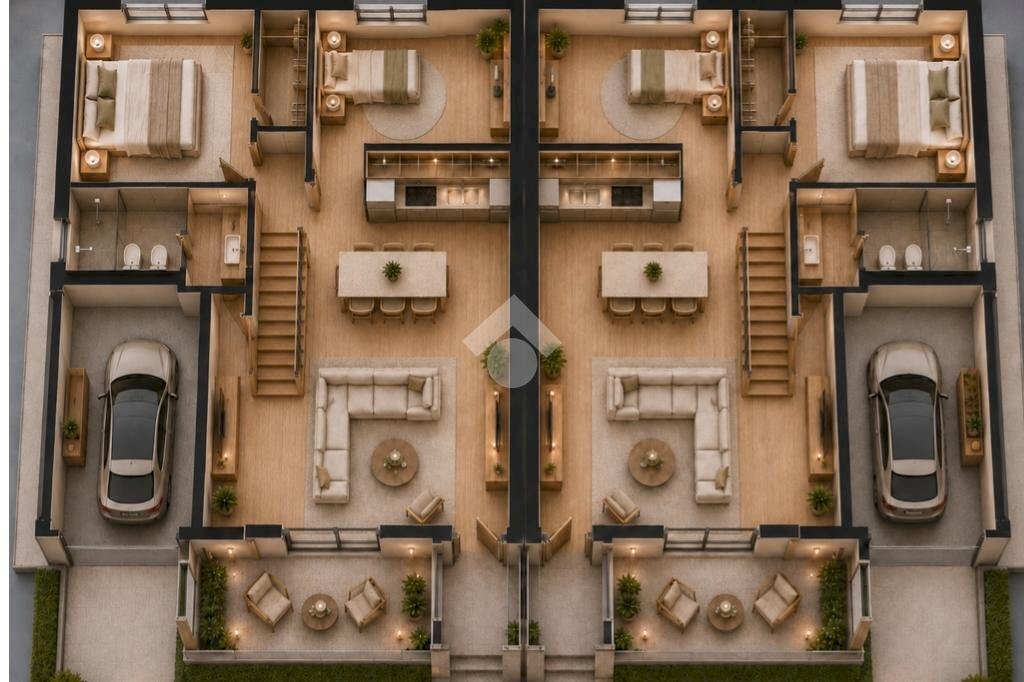 Building land Via Borgonuovo, Givoletto - floor plans 1