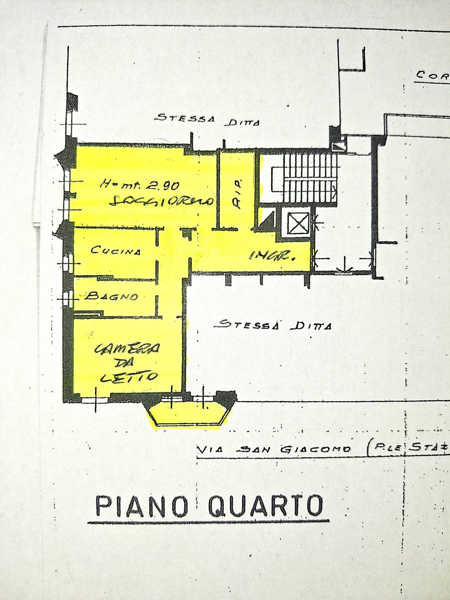 Foto 18 - Appartamento Viale Cesare Battisti, Ferrara - planimetria 1