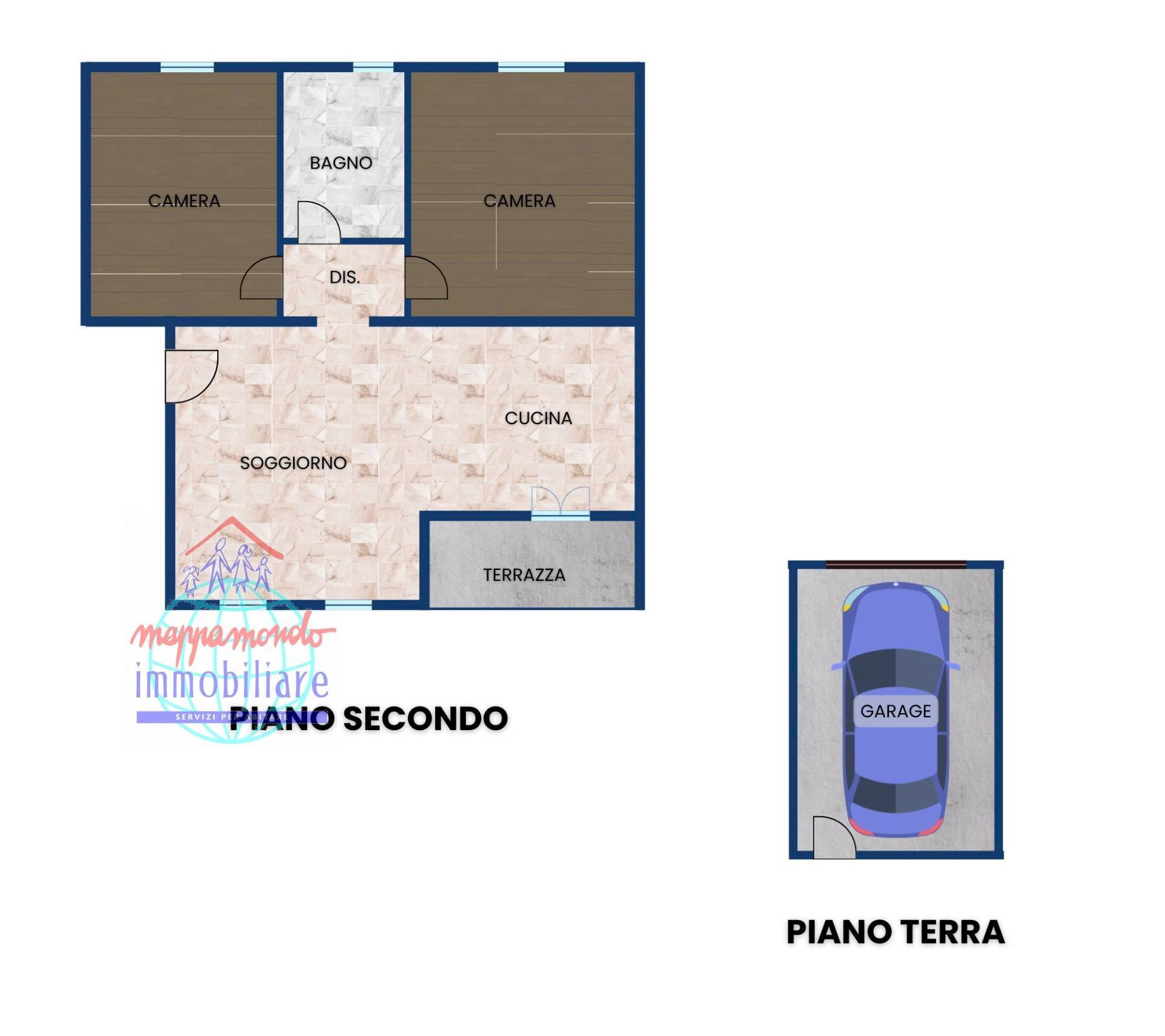 Foto 33 - Three-room apartment VIA ANTONIO VIVALDI
 
30, Castello d'Argile - floor plans 1