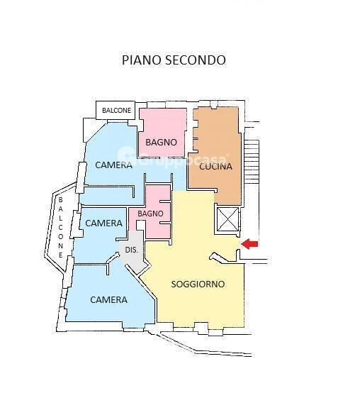 Foto 38 - Quadrilocale Galleria dei Portici
 
10, Magenta - planimetria 1