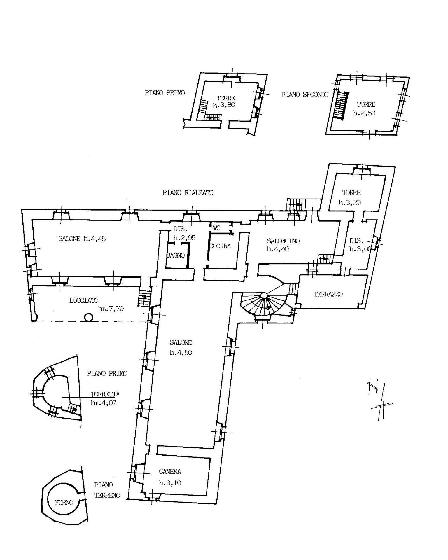Foto 143 - Castle Via Duchessa Jolanda
 
8, Moncrivello - floor plans 1